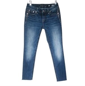 Miss Me Blue Skinny Jeans with Classic Wash